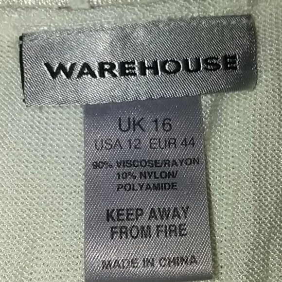 Warehouse/ Cream, fine knit,top,brod Anglaise trim - Picture 5 of 8